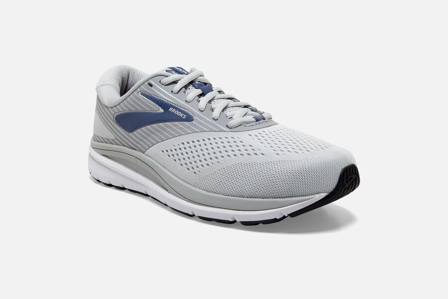 Addiction 14 Road Brooks Running Shoes NZ Womens - Grey/Blue - YLMTSA-865